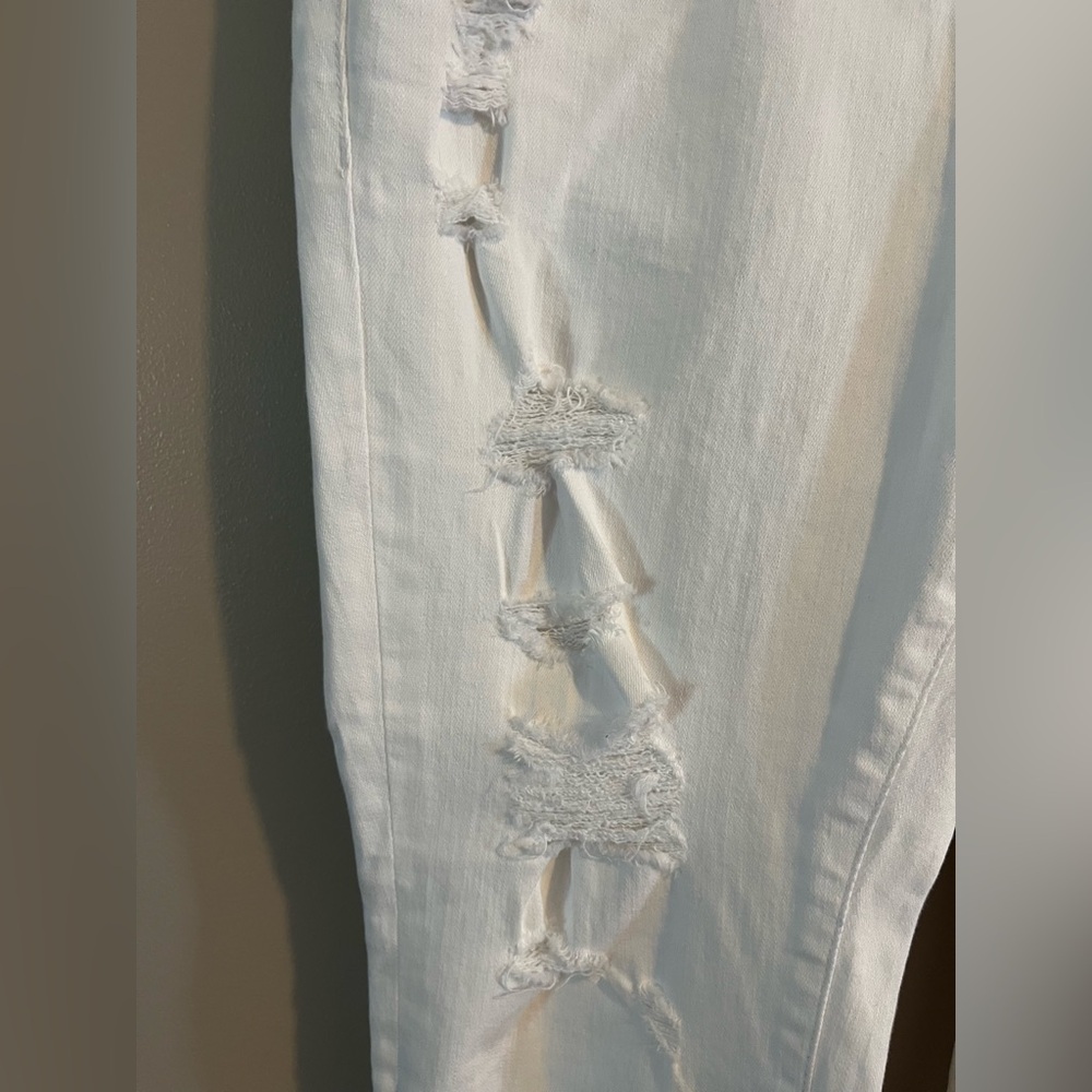 Torrid White Distressed Boyfriend Jeans - Picture 4 of 7